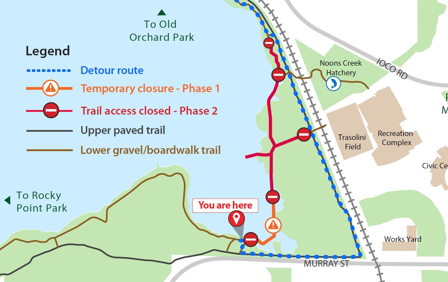 detour map