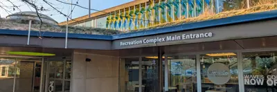 Recreation complex main entryway