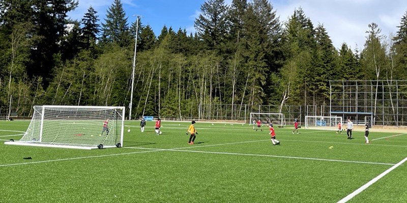 inlet field kids playing soccer