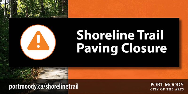 shoreline trail paving closure