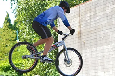 Cyclist at Bike Trials Park