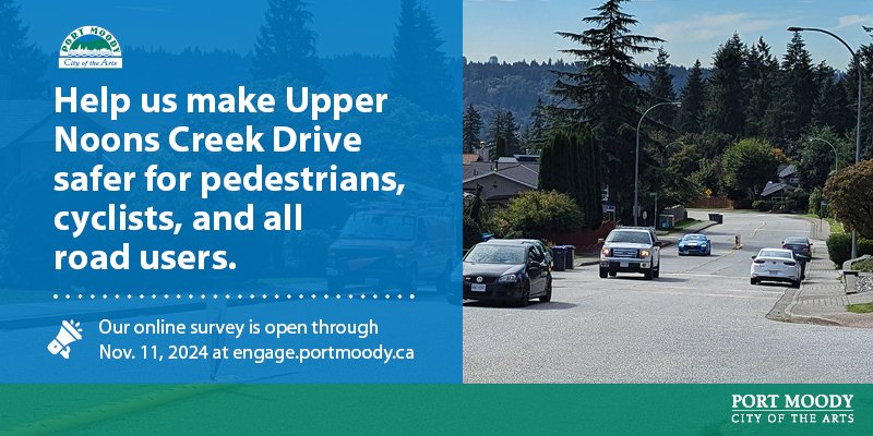 Noons Creek Traffic calming banner