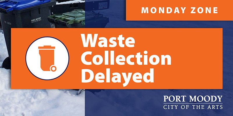 Monday zone waste collection delayed