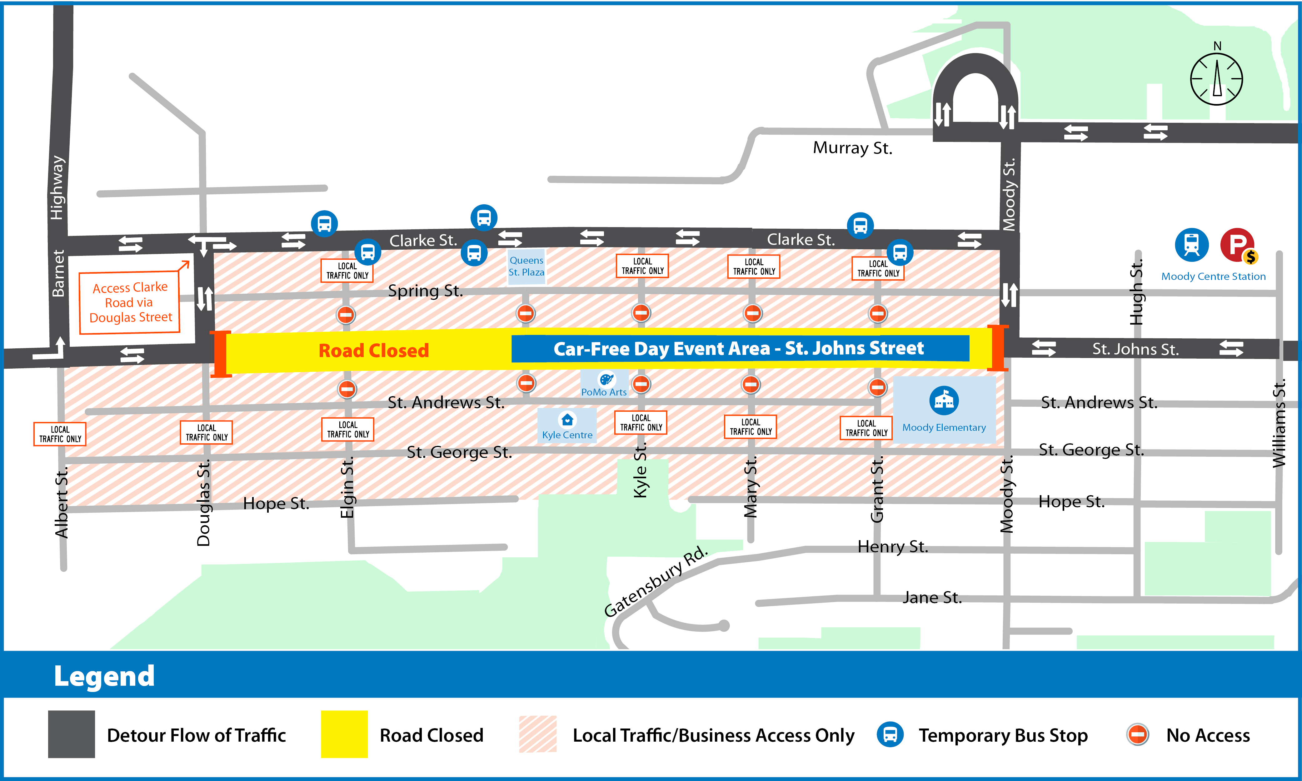 Map of traffic management summary