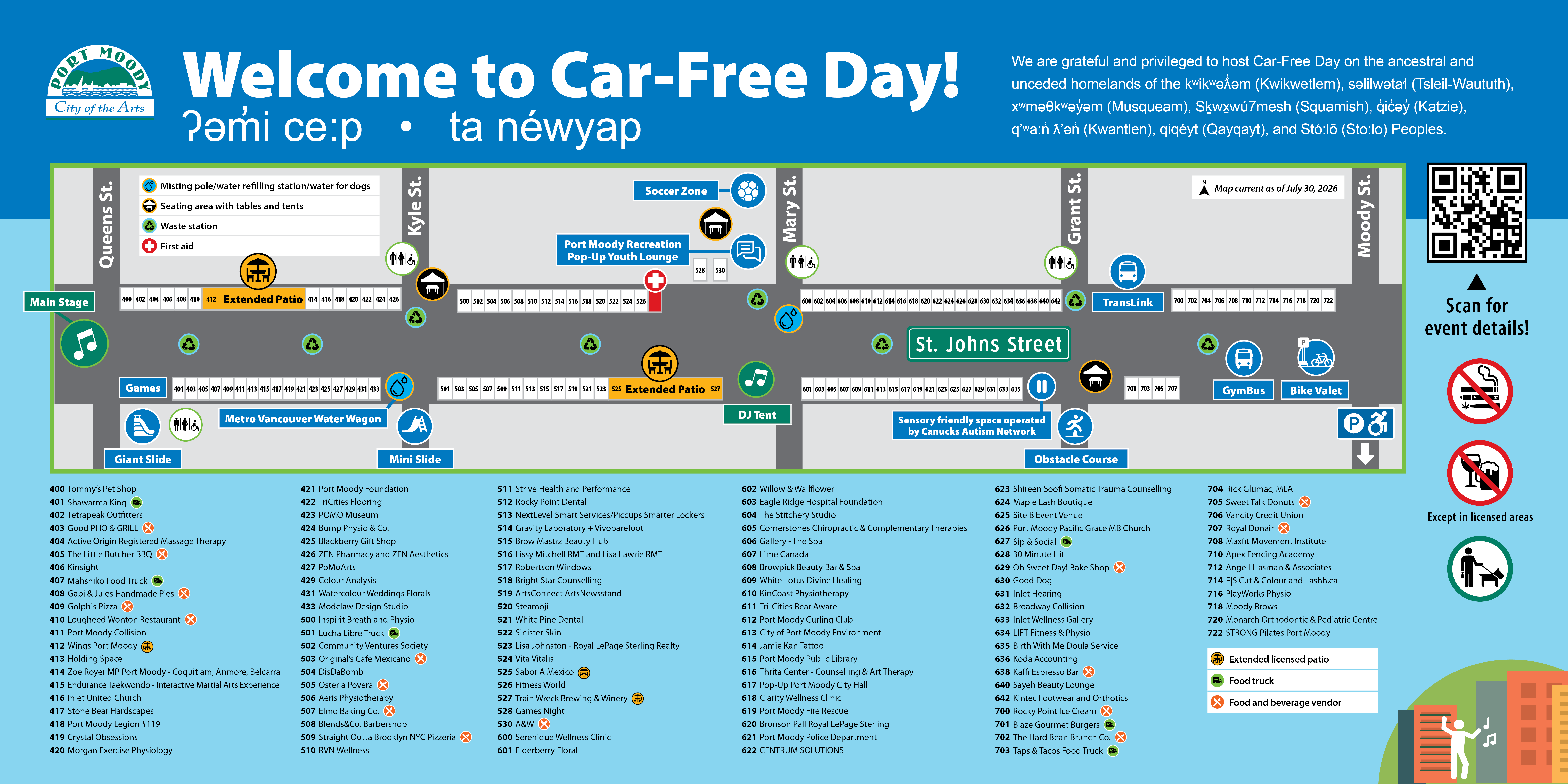 2026 Car-Free Day Site Map