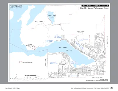 Map depicting named referenced areas