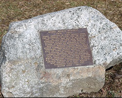 Stone marker for Ethel Bennett
