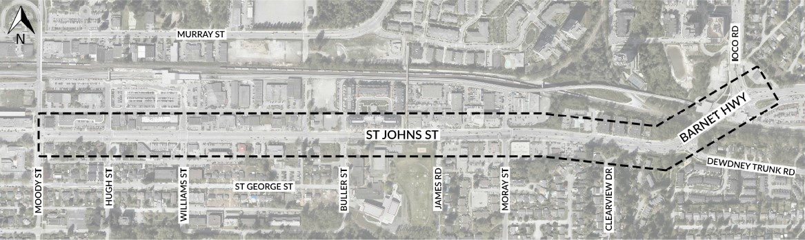 St. Johns Street map
