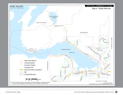Map depicting road network