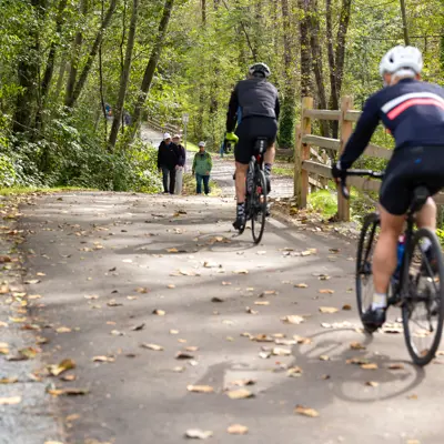 Shoreline paved trail biking