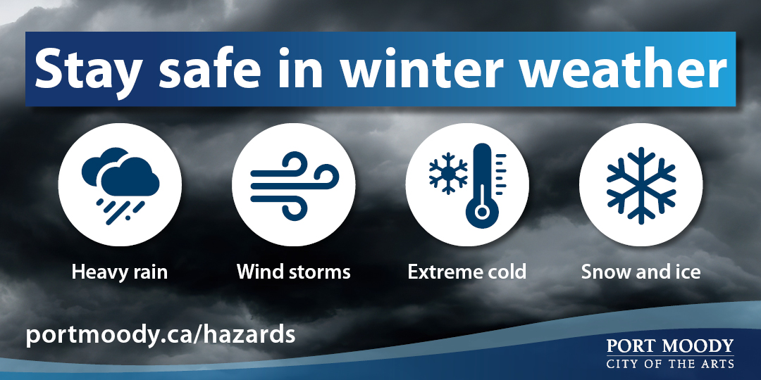 Stay safe in winter graphic banner