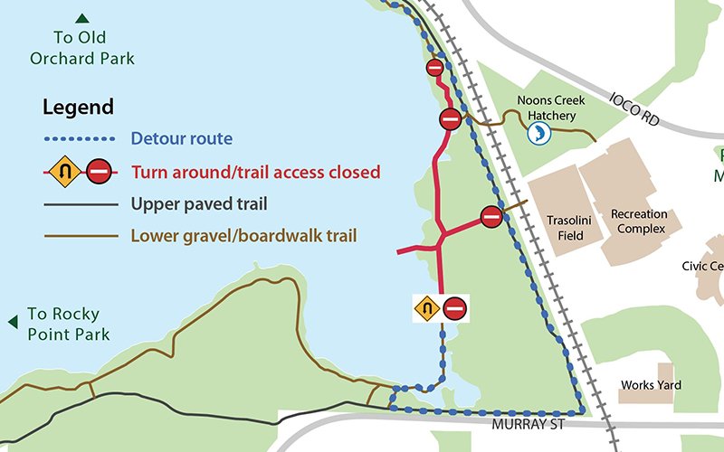 map of phase 2 detour