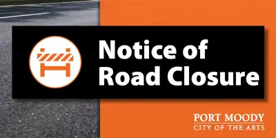 notice of road closure banner